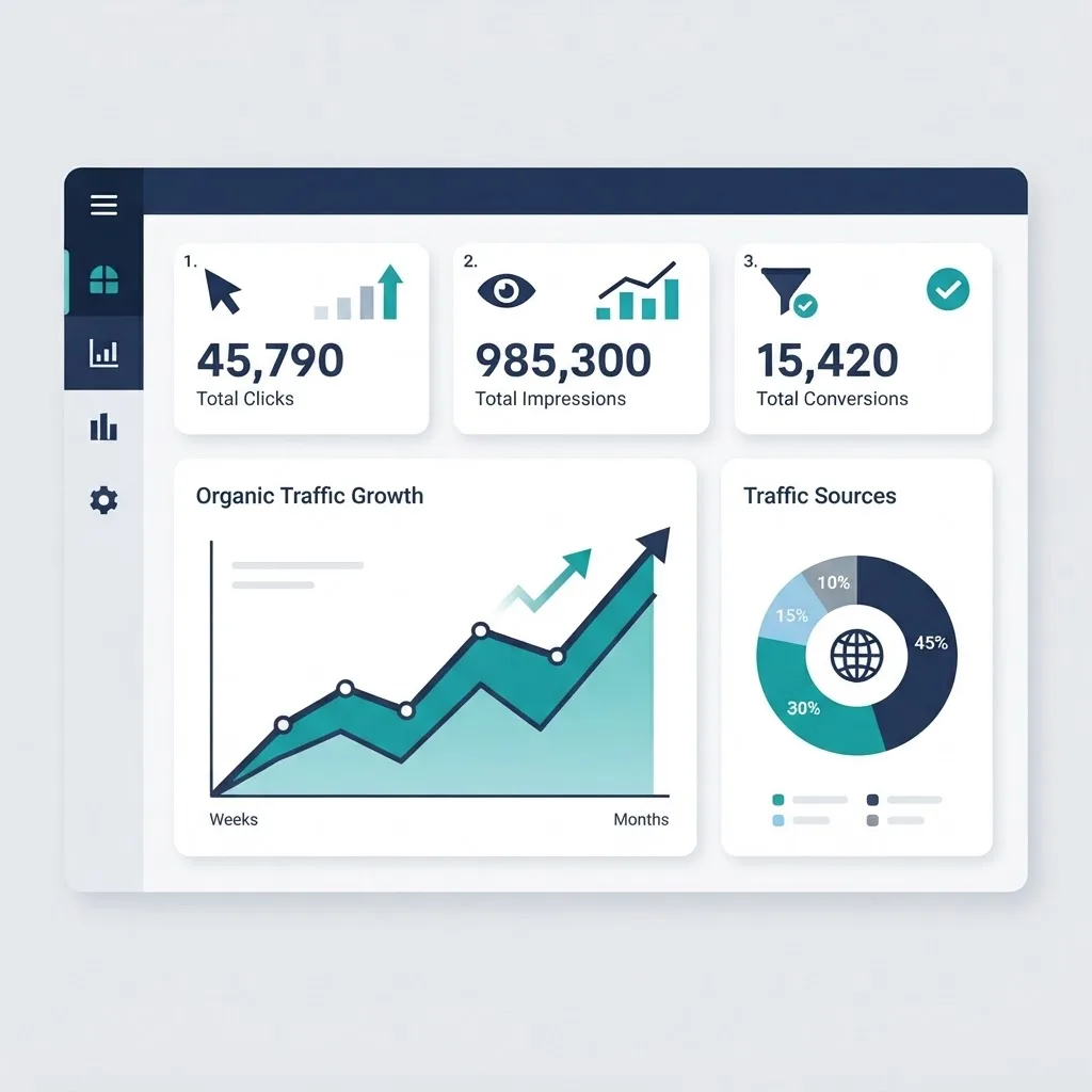 SEO analytics and ROI dashboard