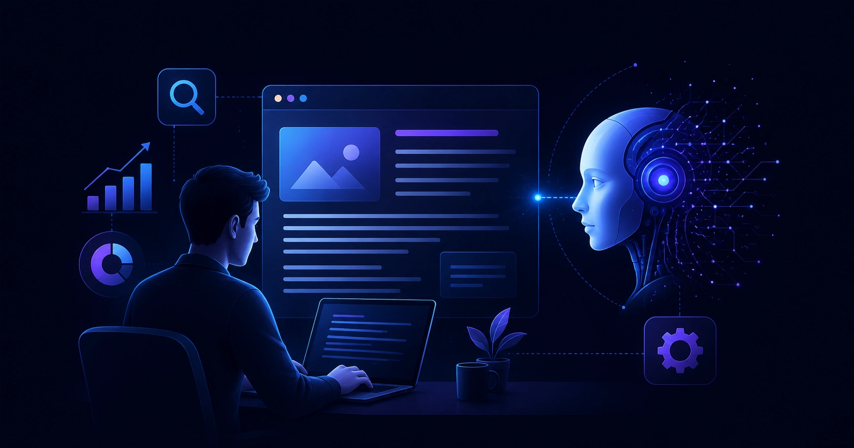SEO content strategy planning with human and AI collaboration