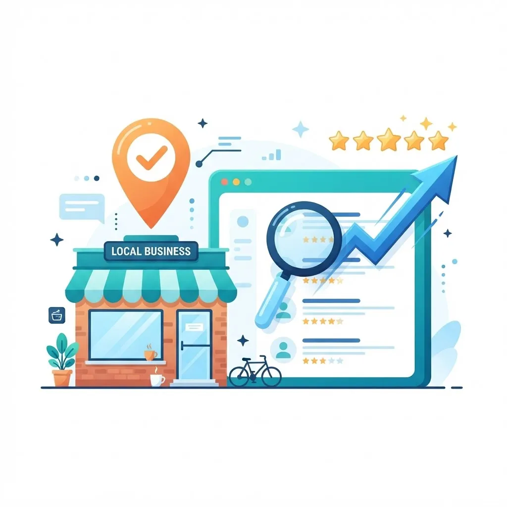 Local SEO services helping a small business rank in search results