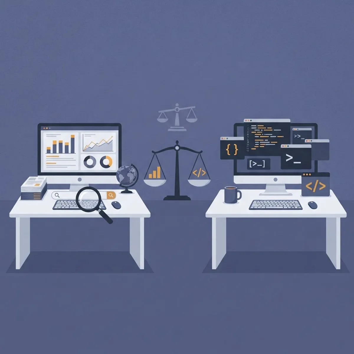 SEO vs web developer role comparison