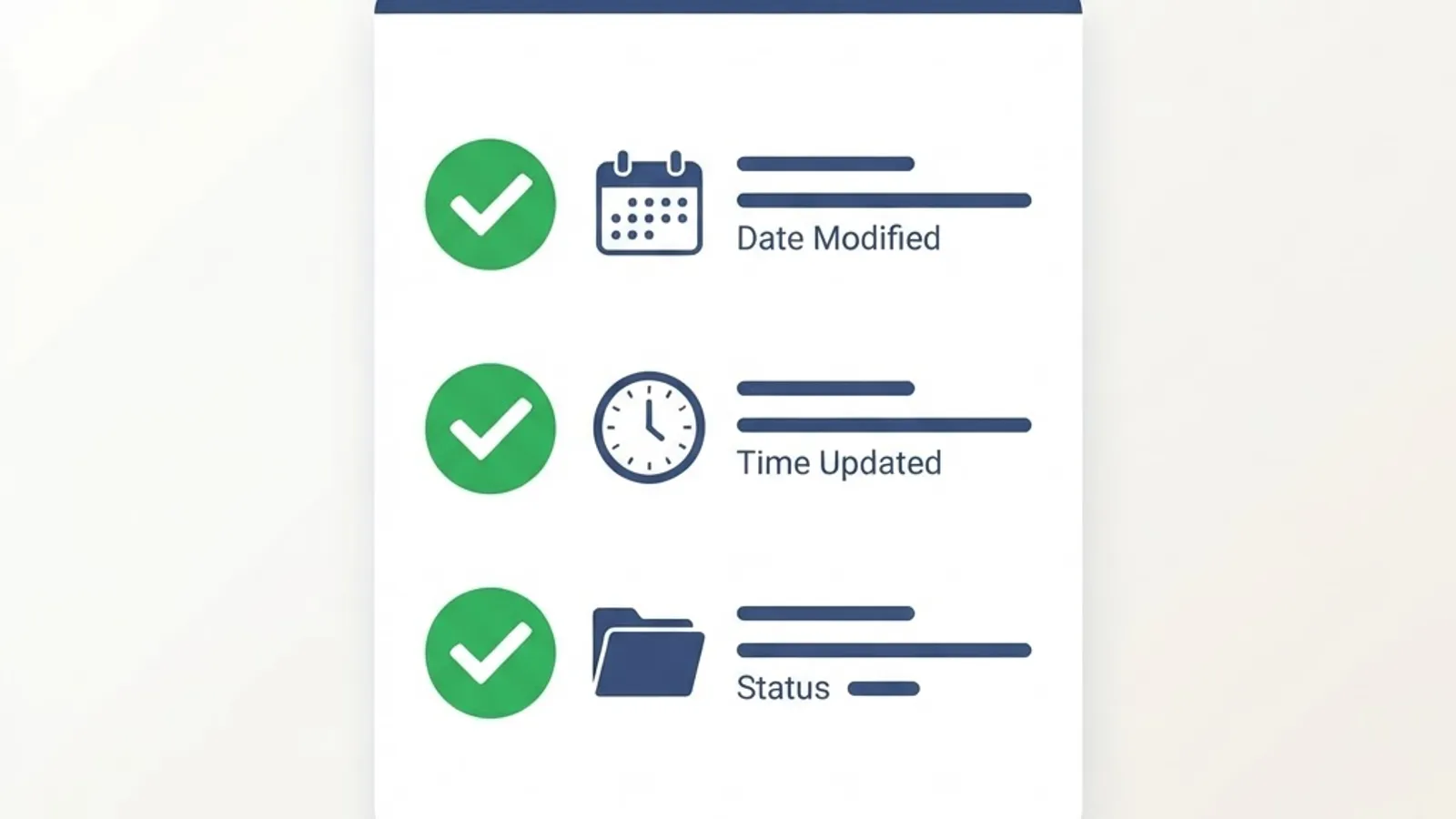 Checklist with calendar and clock icons representing sitemap lastmod freshness