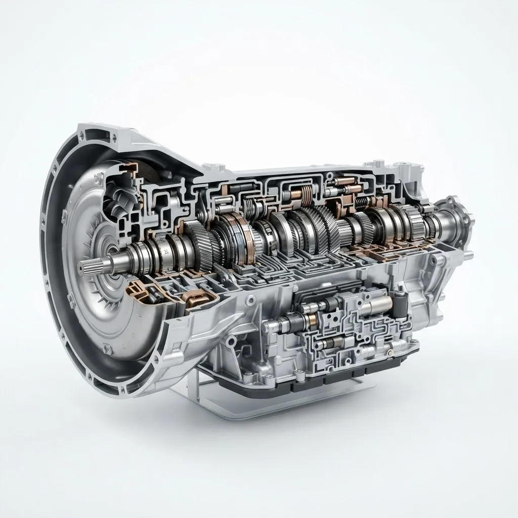 Skyactiv-Drive automatic transmission cutaway showing internal gears
