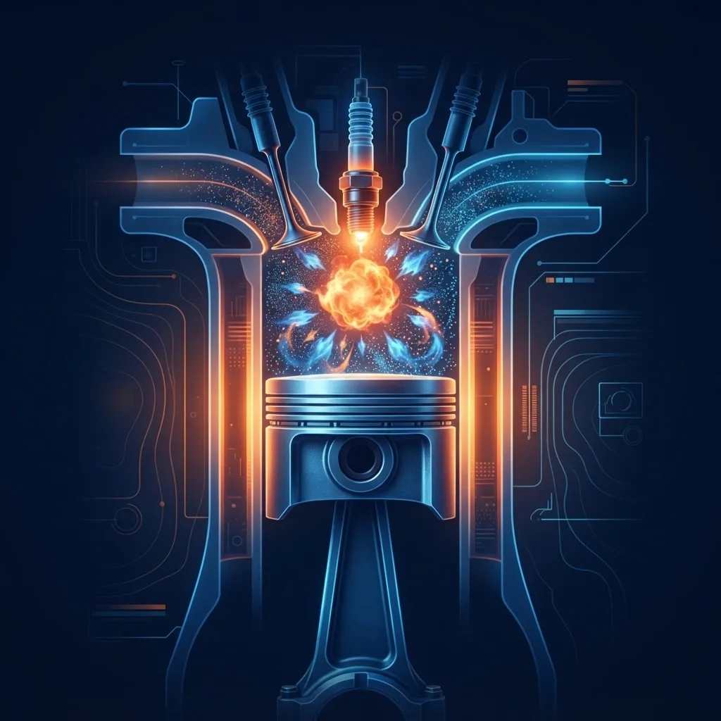 Spark controlled compression ignition combustion visualization inside a cylinder