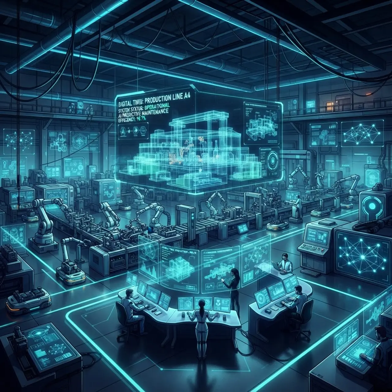 Future AI-driven manufacturing and digital twin technology