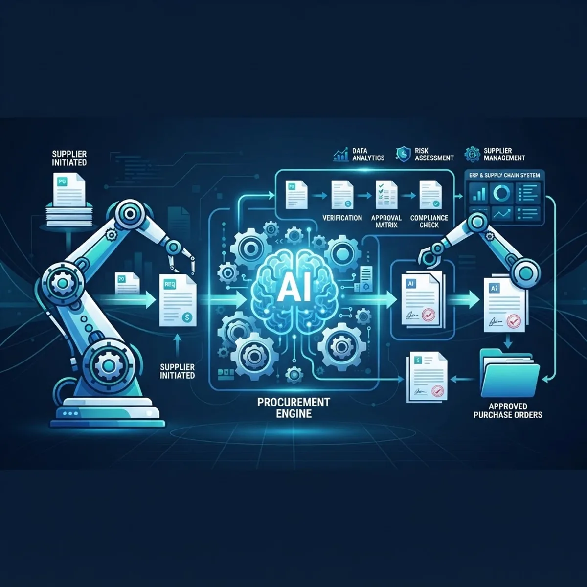 Smart procurement automation with robotic process automation