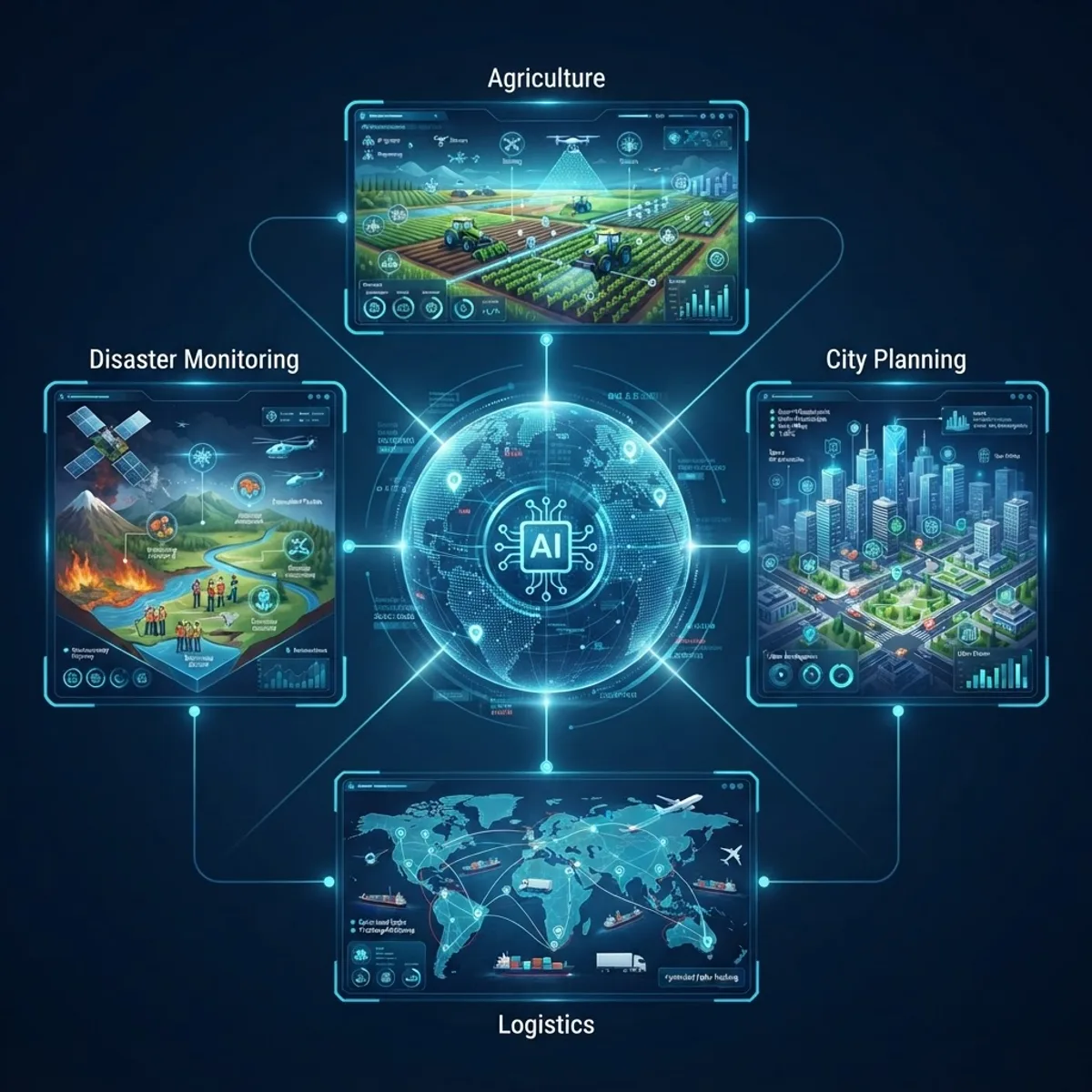 Geospatial AI applications across industries