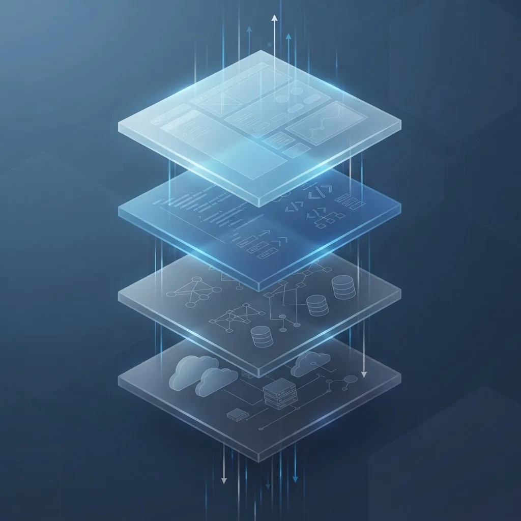 Layer eines Technologie Stacks beim Software entwickeln
