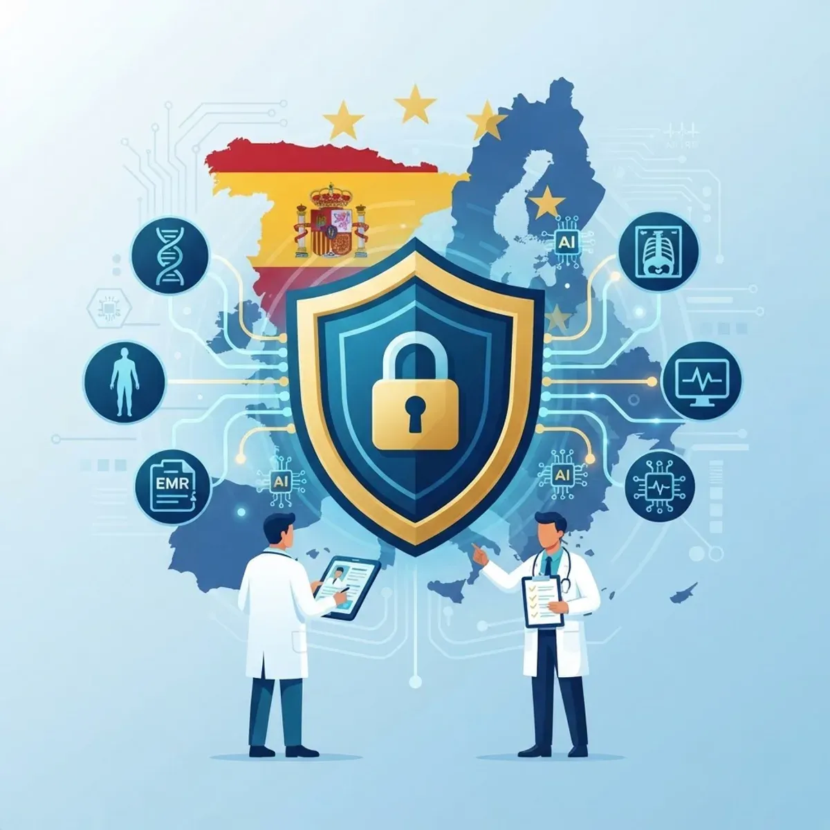 Healthcare data governance and AI regulation in Europe