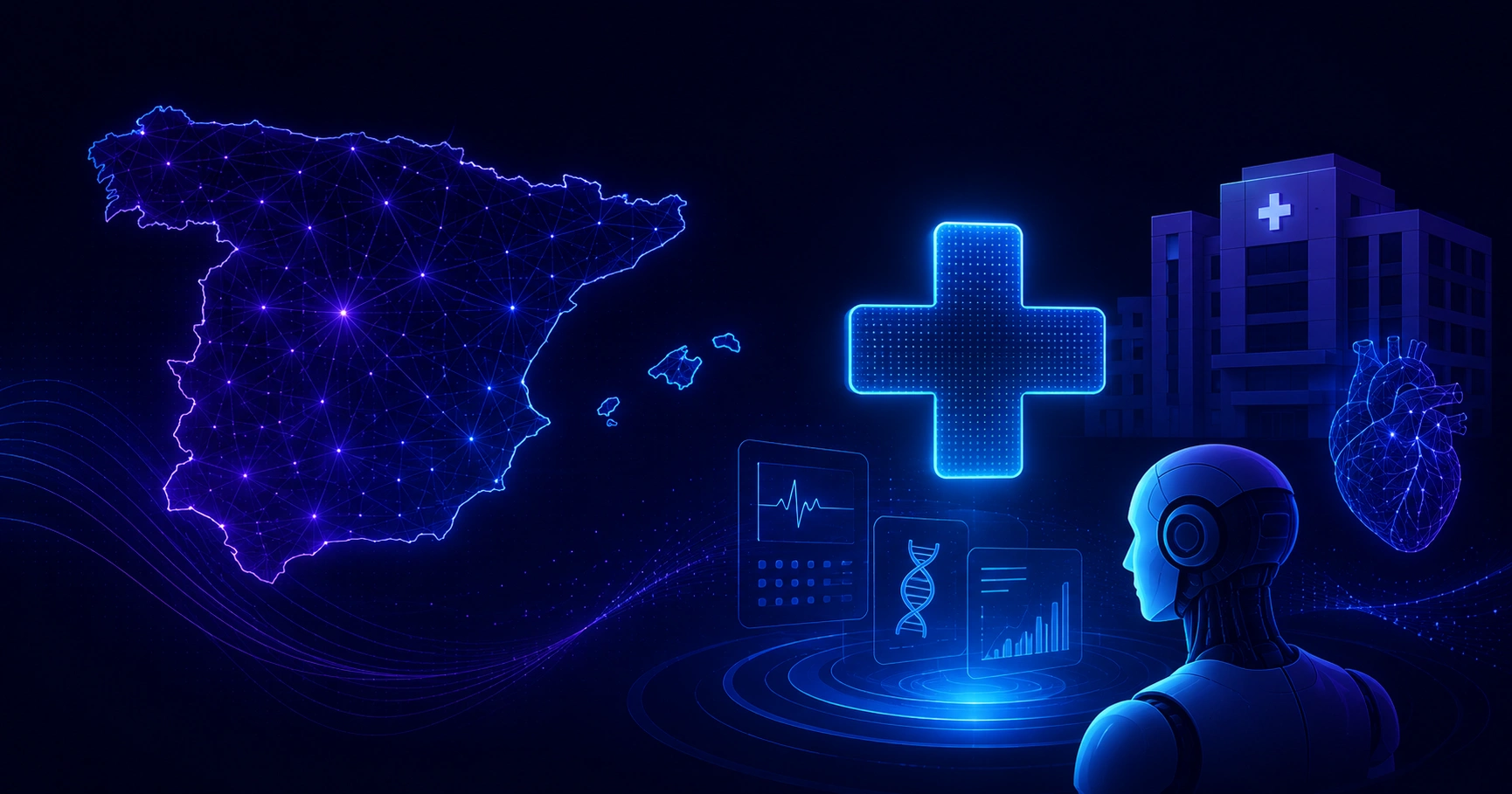 Spain healthcare artificial intelligence market cover illustration