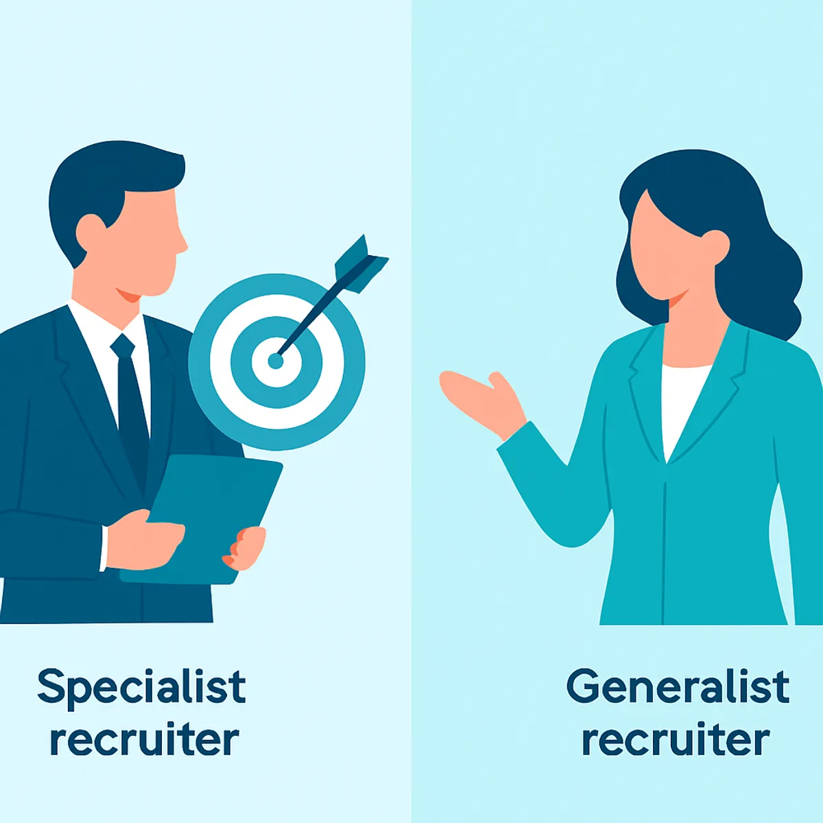 Specialist recruiter versus generalist recruiter comparison