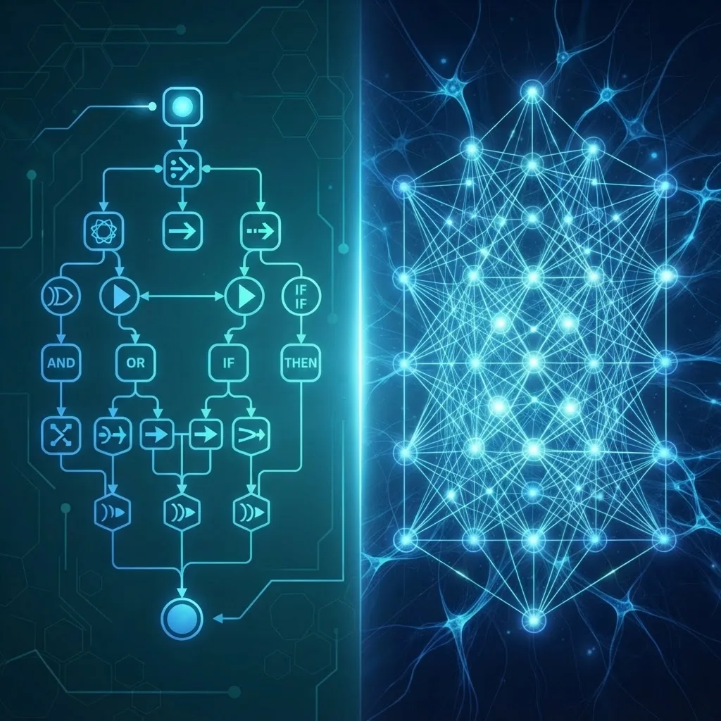 Symbolic reasoning versus neural networks