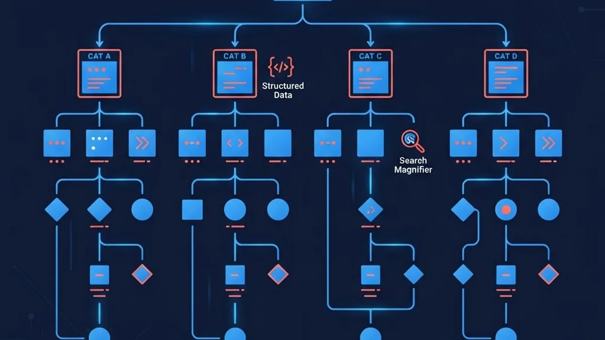 Technical SEO website architecture diagram