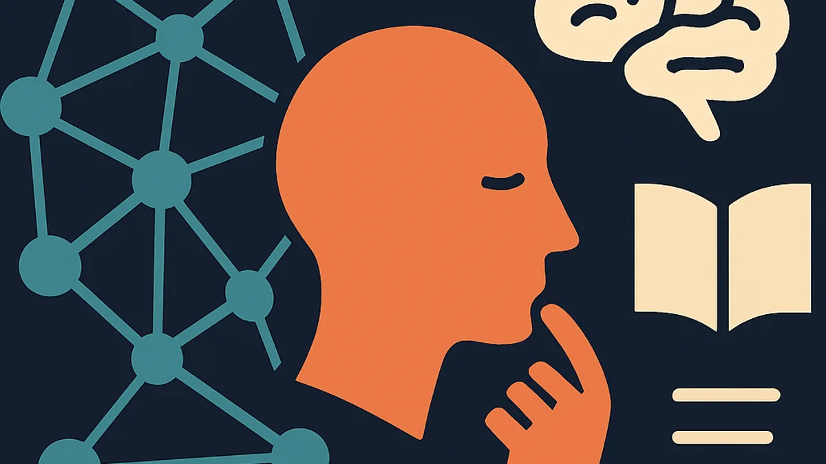Illustration of key artificial intelligence concepts for thinking humans