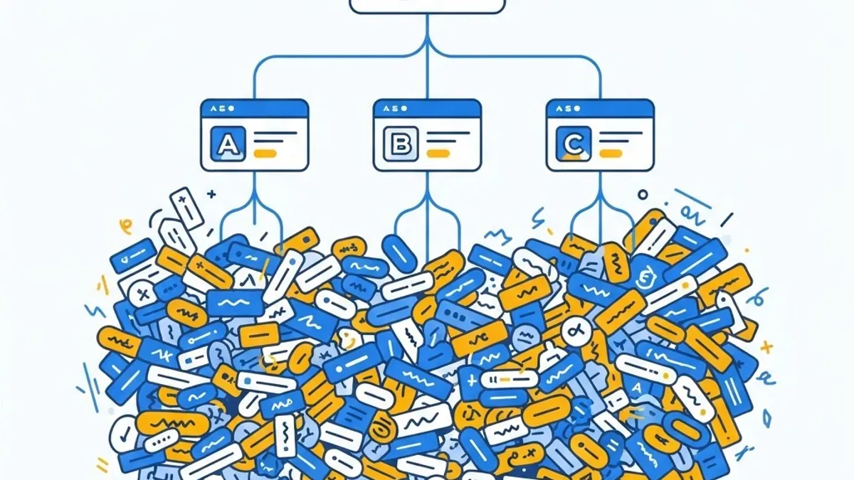 Google Ads account structure overloaded with keywords