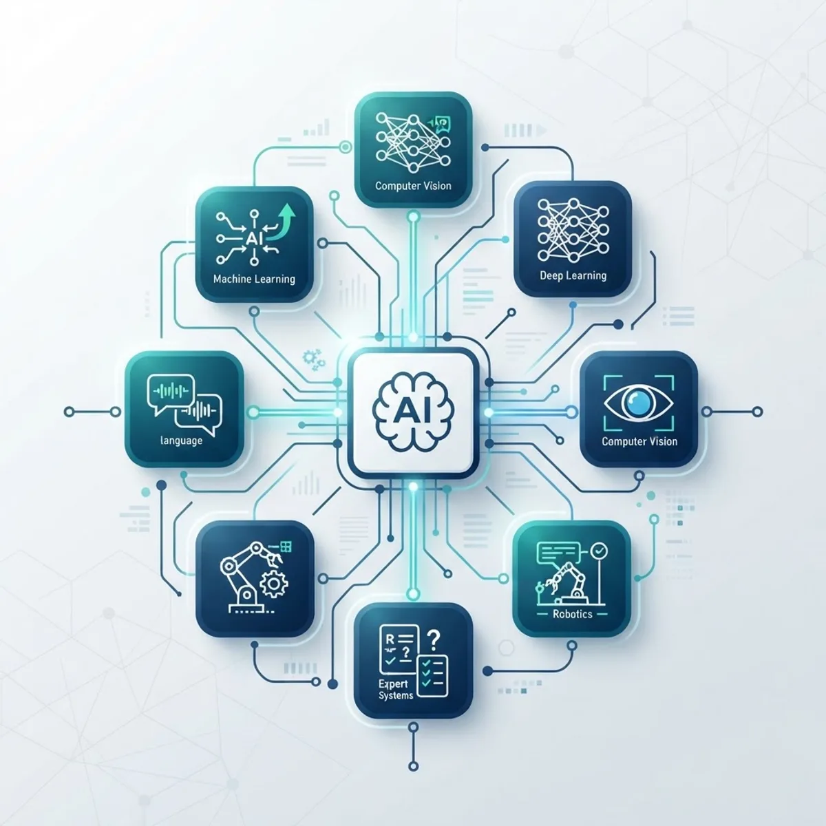 Infographic showing the types of artificial intelligence