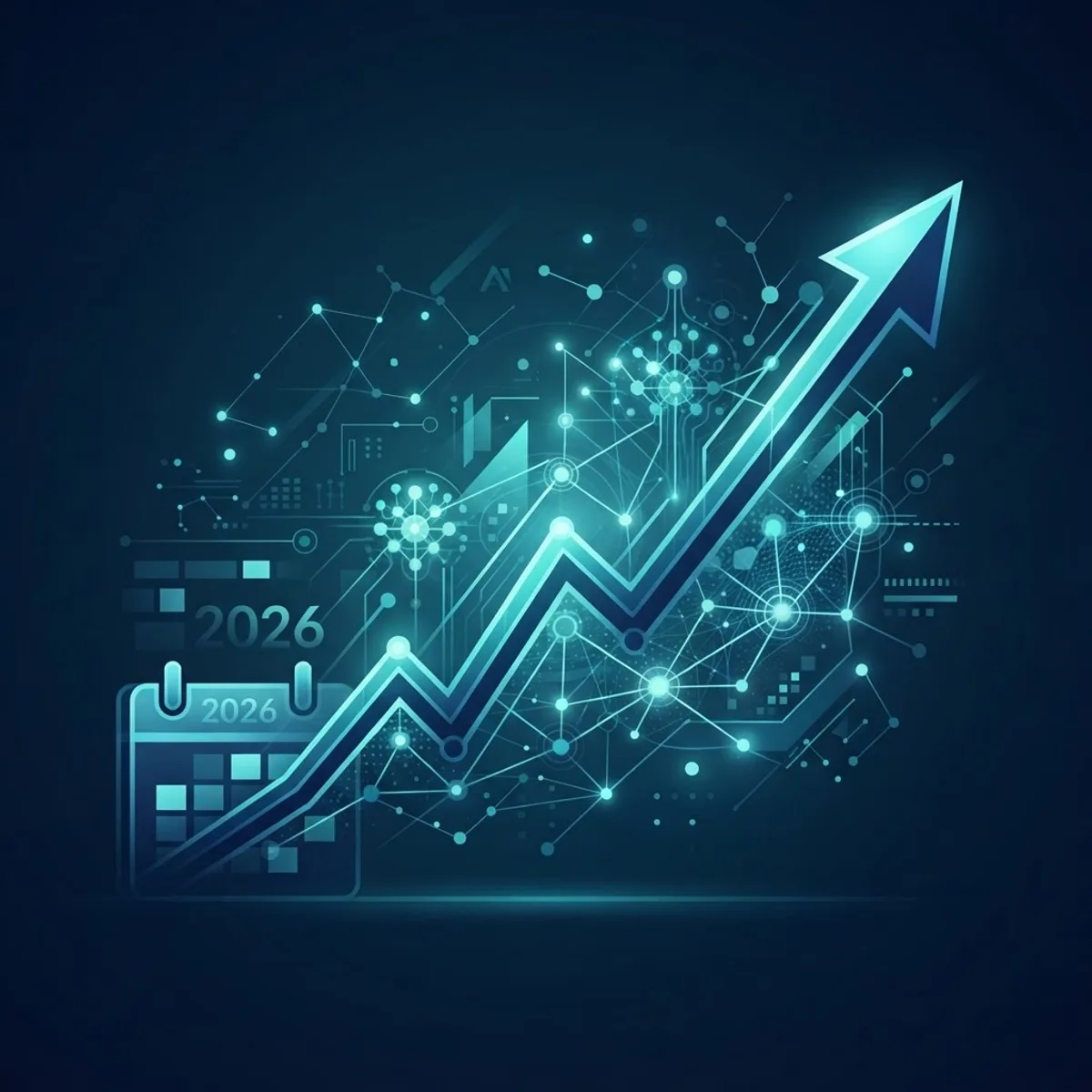 Illustration of AI platform trends heading into 2026