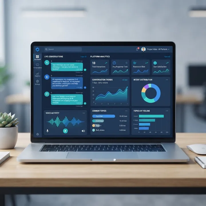 Uniphore conversational AI platform dashboard