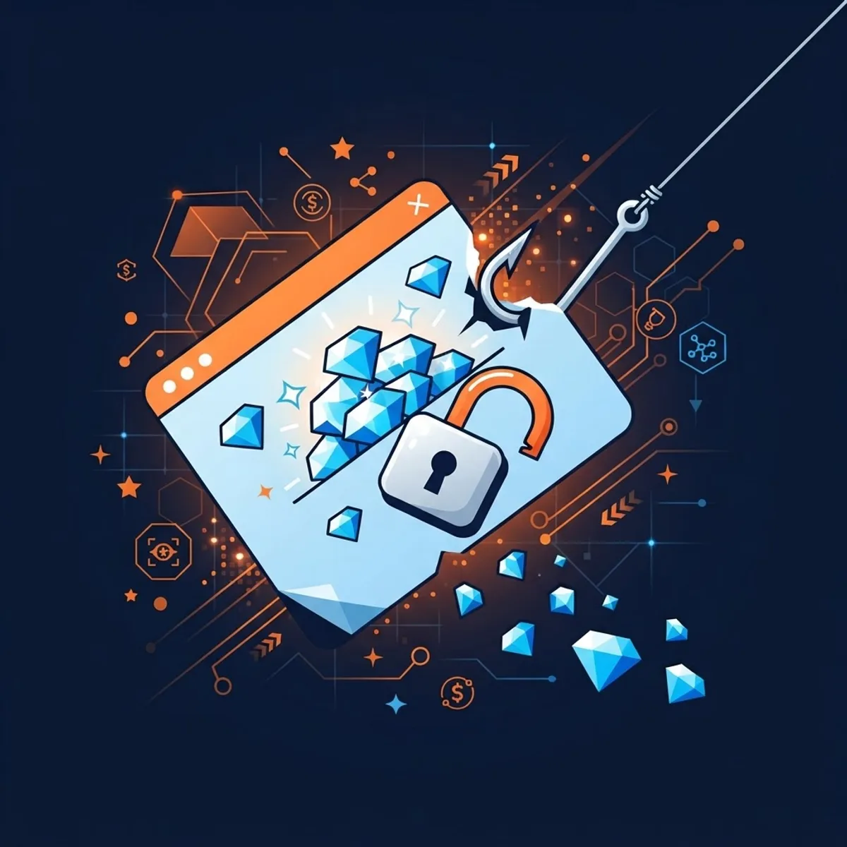 Unlimited crystals mod APK scam warning screen