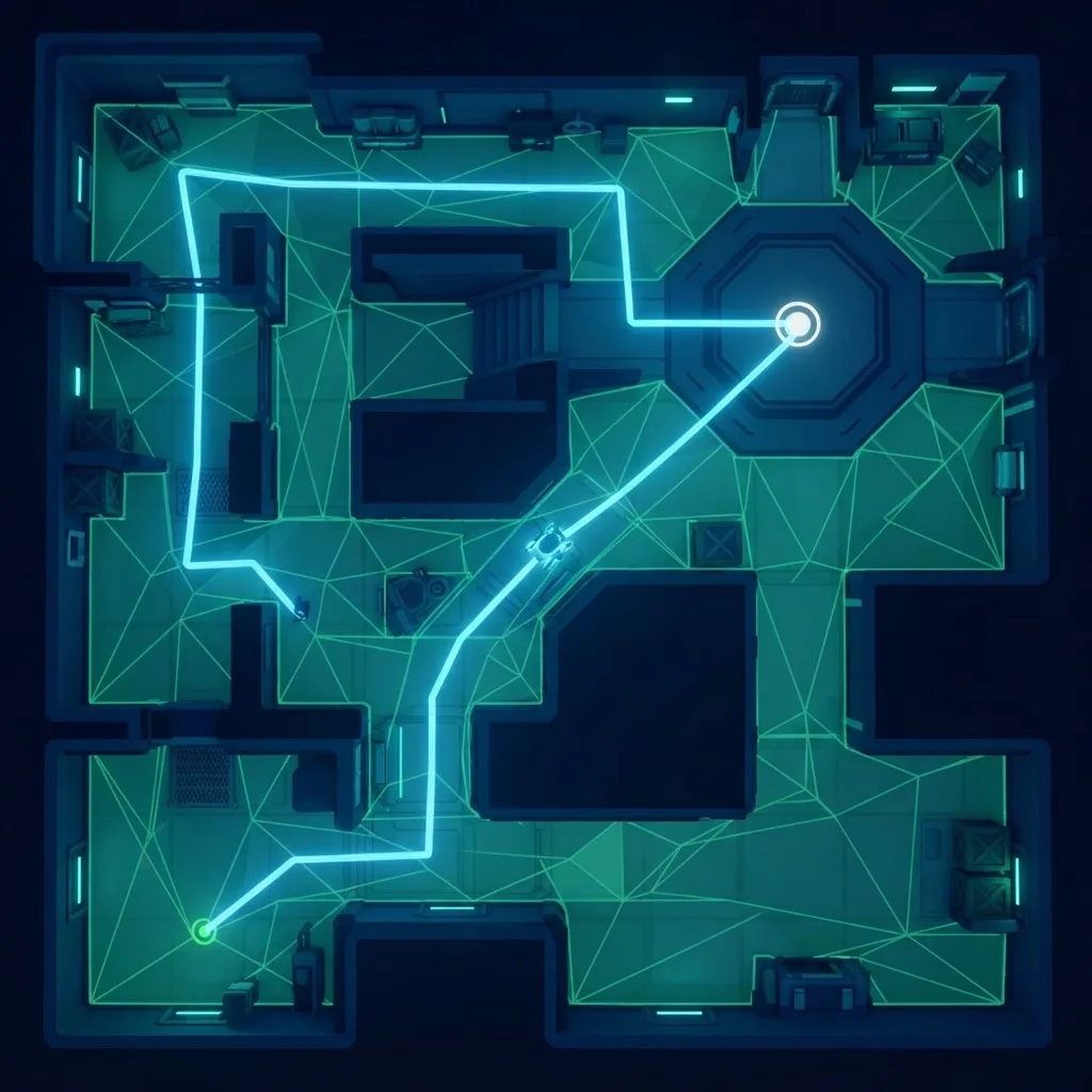 Unreal Engine navigation mesh and pathfinding