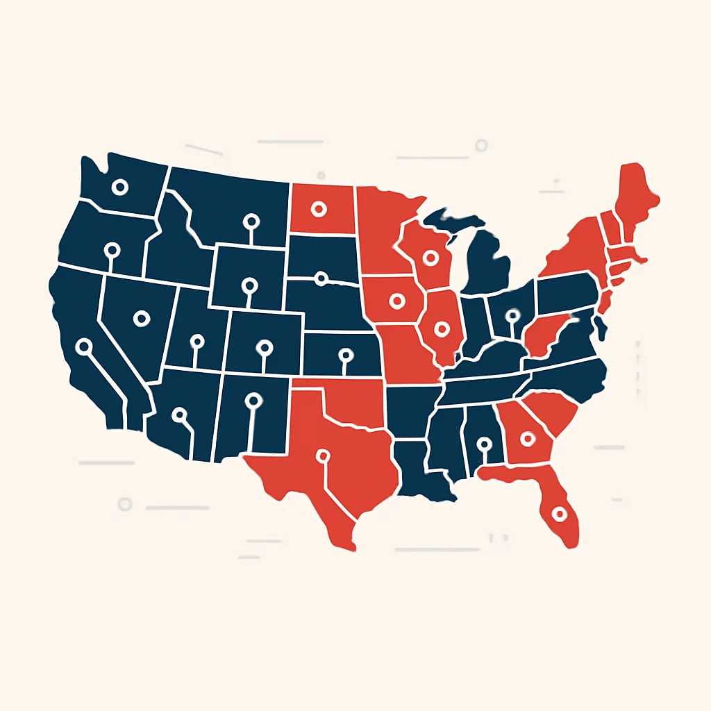 us ai policy 2025 updates state and federal map