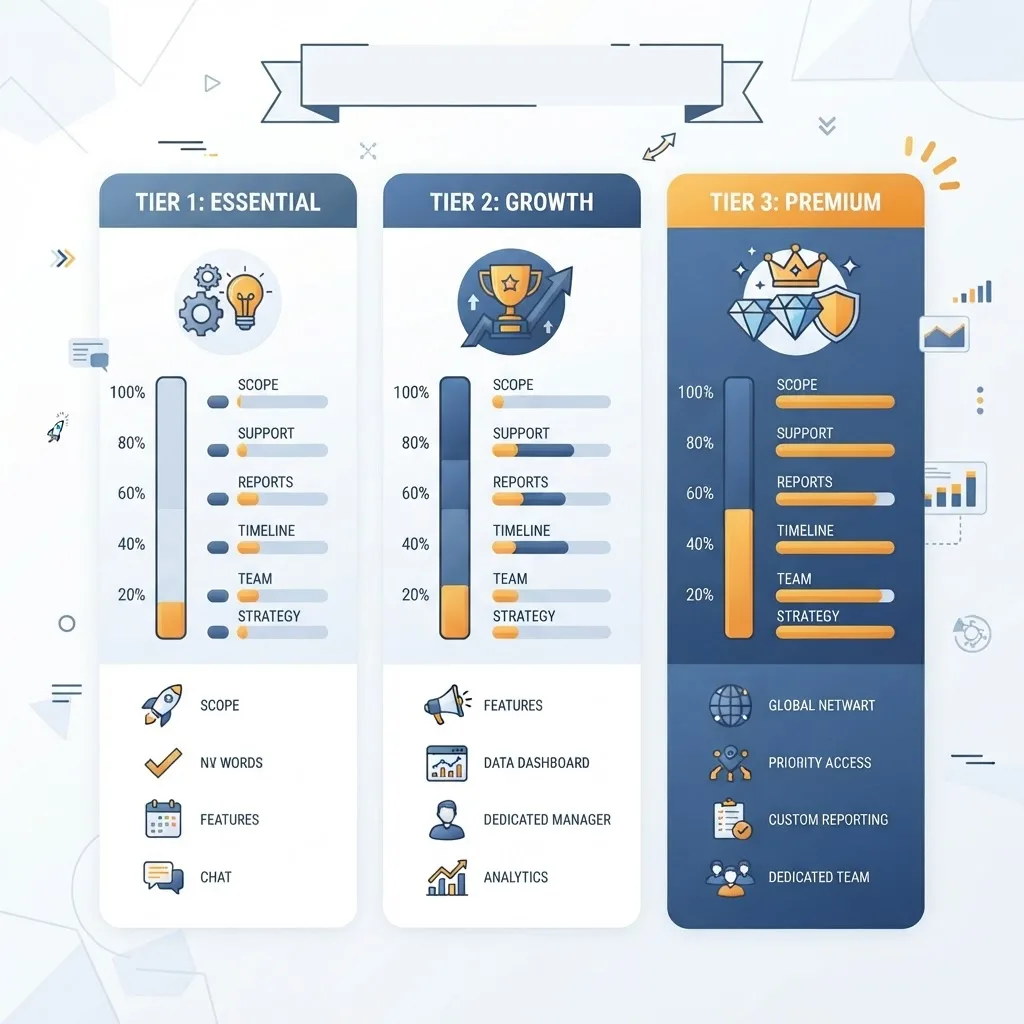 US WordPress agency service tier comparison
