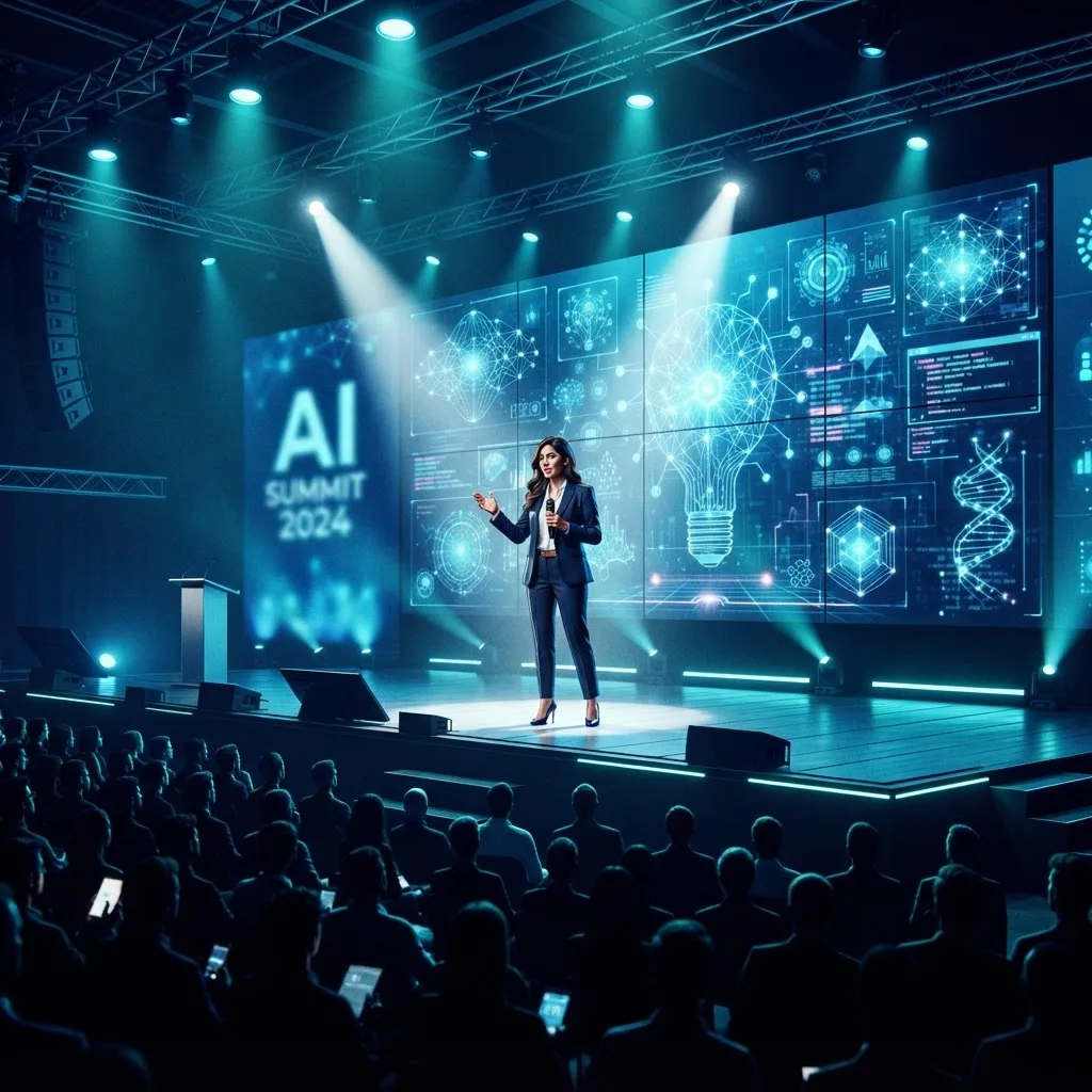WAICF 2026 keynote speaker on stage