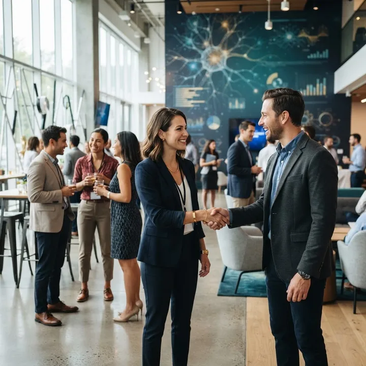 Networking at the WAI Cannes innovation hub