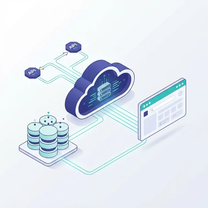 Web application cloud backend architecture