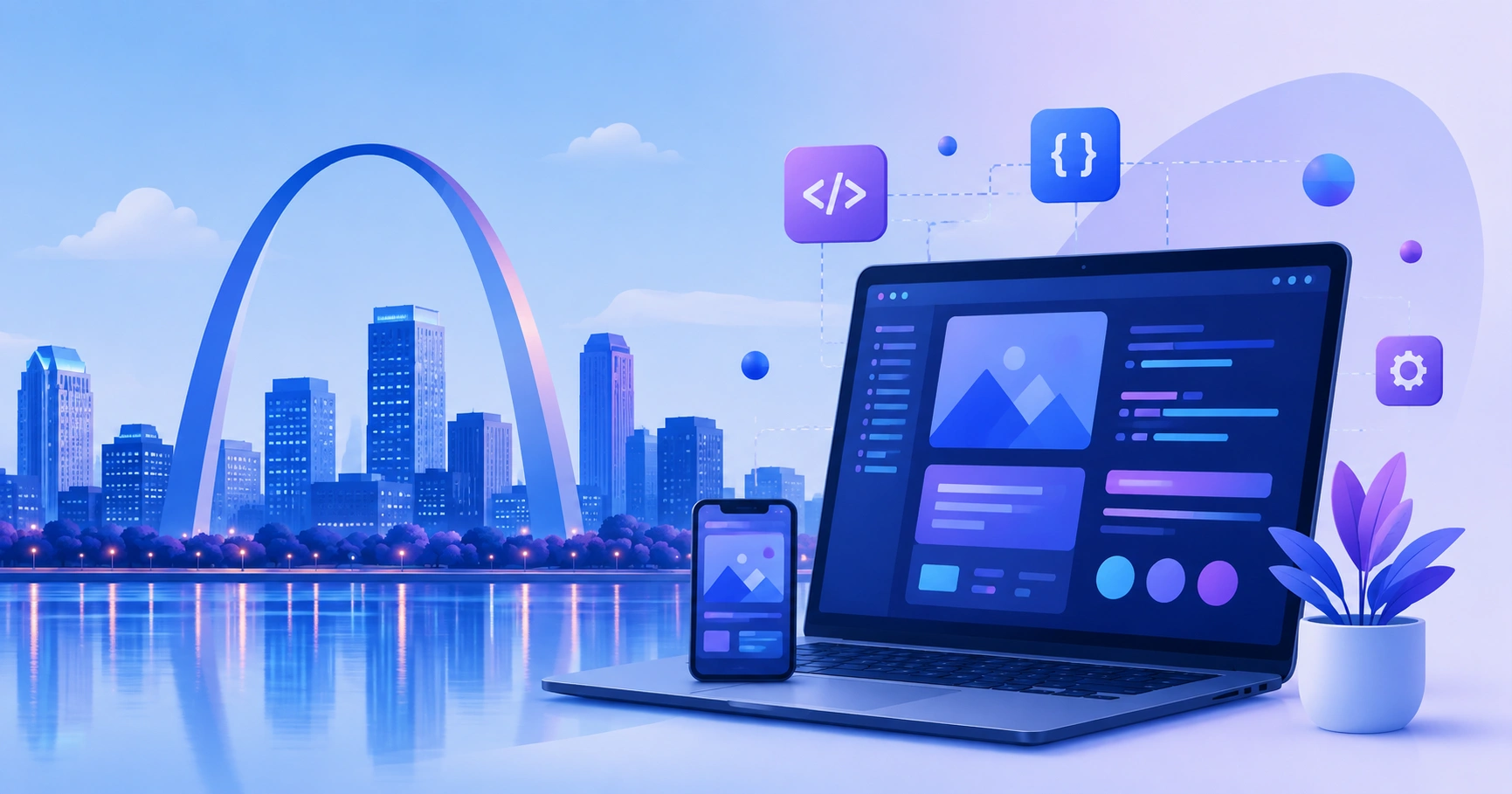 Web application development team building software in St Louis