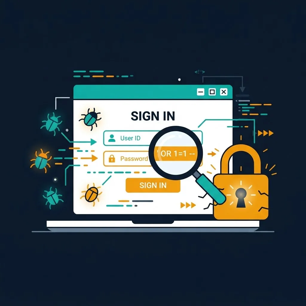 Web application vulnerability testing with an intercepted login request