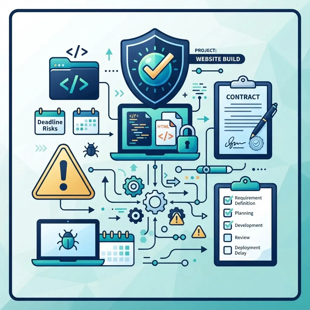 Risk and contract checklist for outsourced website development