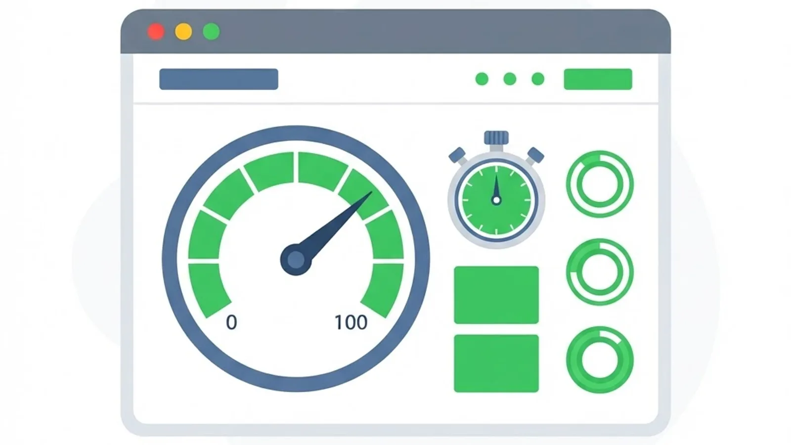 Messung der Website Performance mit Geschwindigkeitsanzeige
