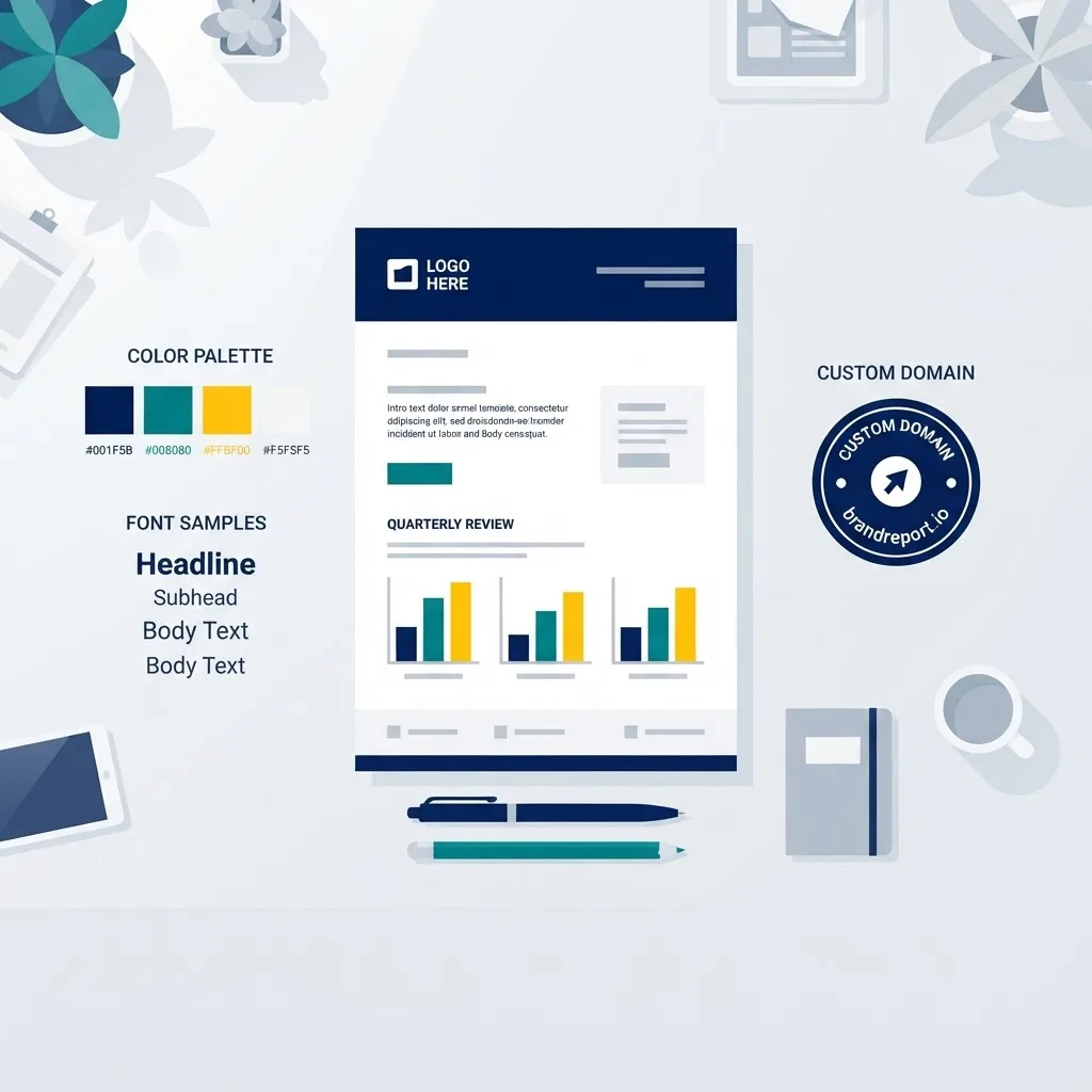 White-label report branding setup